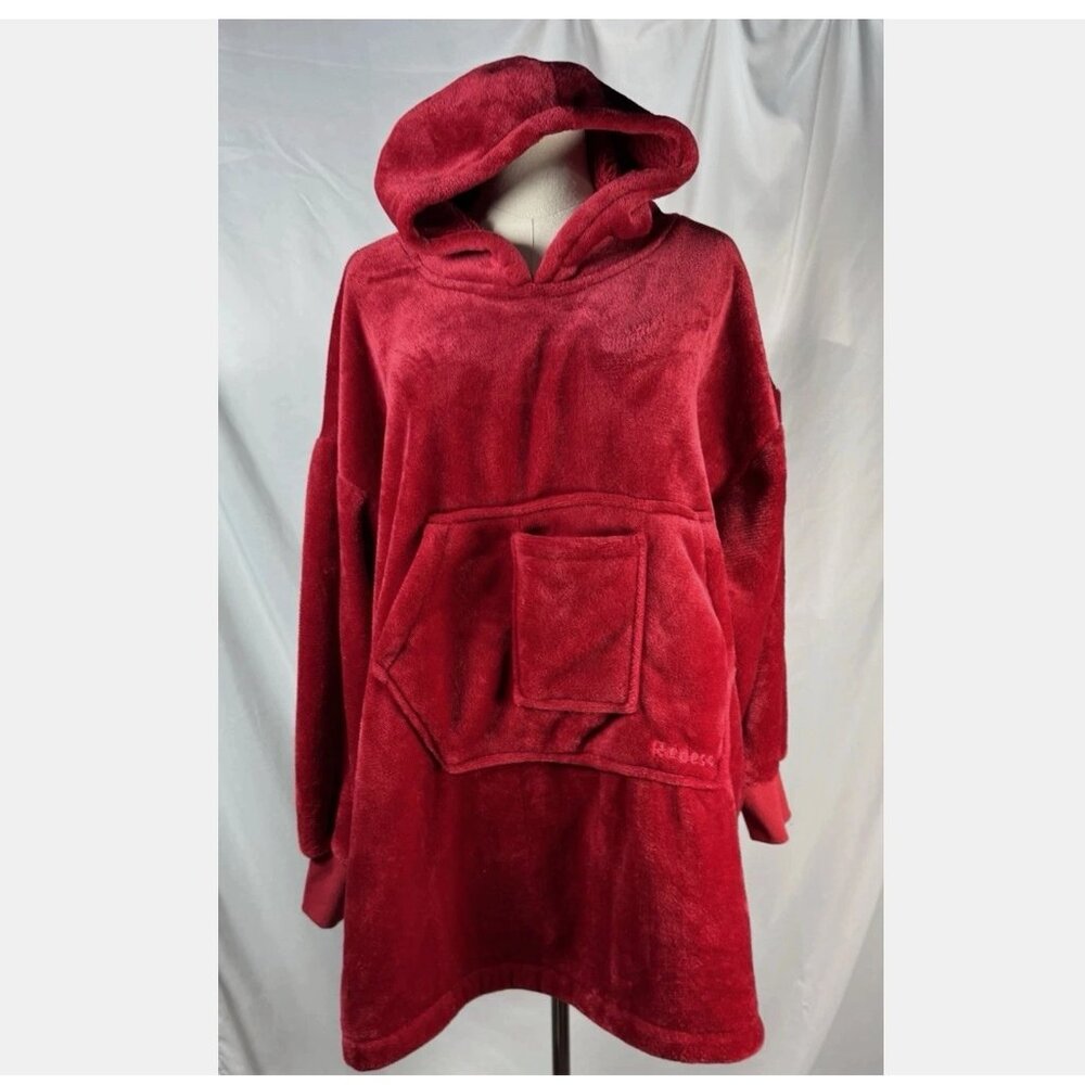(OS)REDESS Big Hooded Pullover AKA Wearable Blanket w/ Kangaroo & Drink Pockets